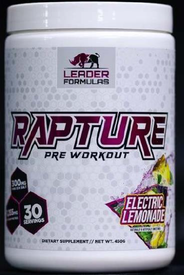 RAPTURE Preworkout dietary supplement powder, 450 g (lot 260327-4)