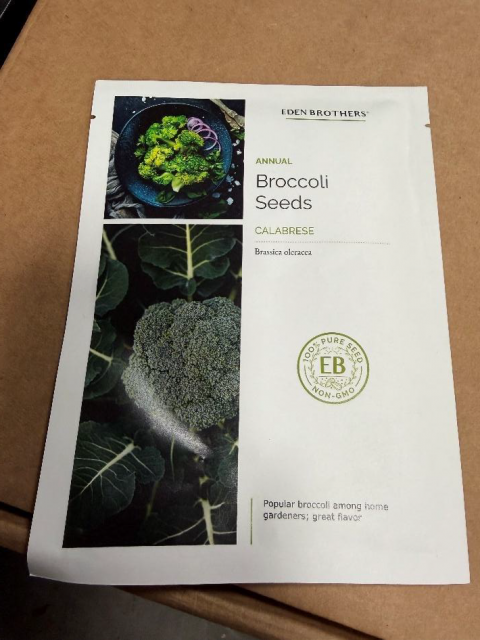 Eden Brothers Calabrese Broccoli Seeds (packet, 1 oz, 1 lb)